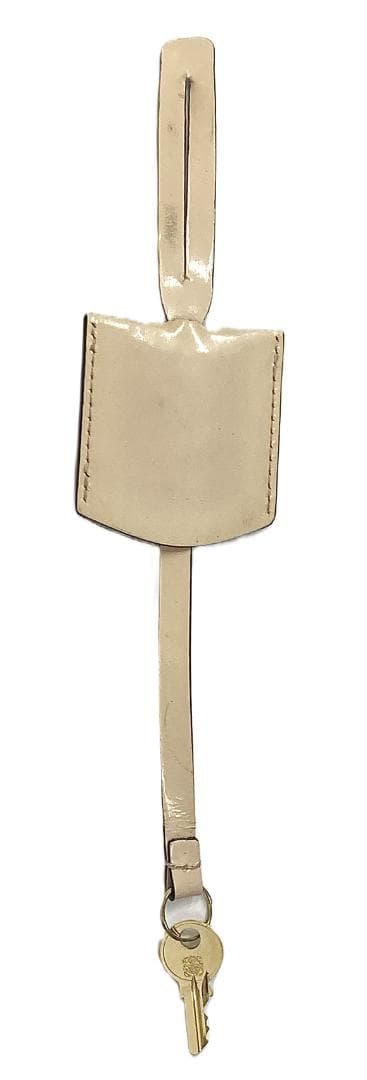 Loewe Cadena Padlock Key Clochette Gold Tone Bag Charm 3.7x2x1 cm 1.5x0.8x0.4"