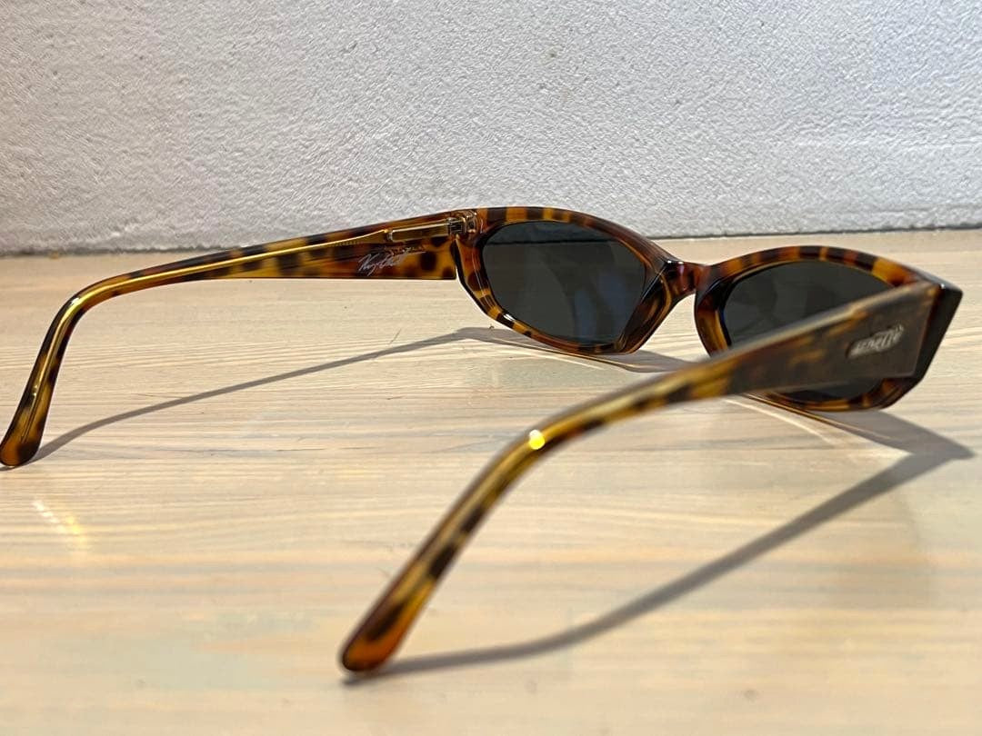 Arnette Mantis Vintage Sunglasses Pattern Wraparound Brown Frame Y2K Italy