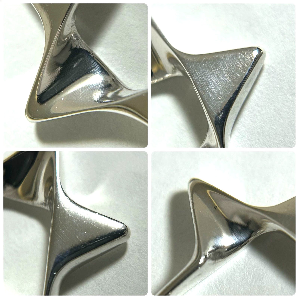 Georg Jensen 178 Star Pendant Top Sterling Silver 925 Denmark 1.0x1.0in.