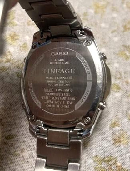 CASIO Lineage LIW-M610 Chronograph Mens Watch Black Dial Solar Radio Controlled