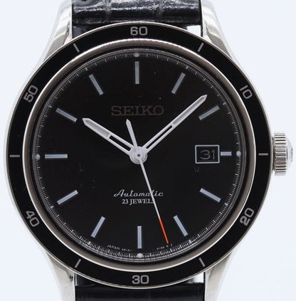 SEIKO Mechanical 5 Sports 6R15-02V0 Automatic 23 Jewels Black Dial Men Watch