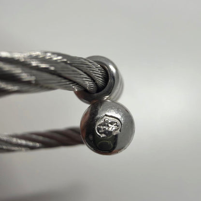 PHILIPPE CHARRIOL Celtic Wire Ring Silver Stainless Steel Size US 6.5 / EU 53