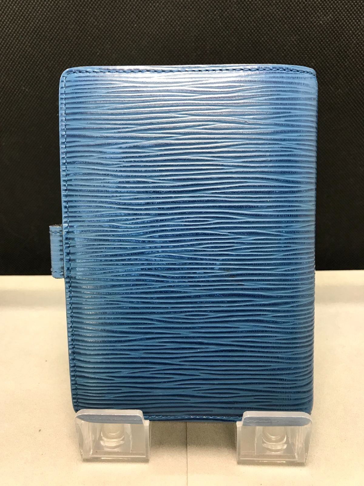Louis Vuitton Agenda PM Notebook Cover Epi Leather Blue Gold HW 10x14.3cm Spain