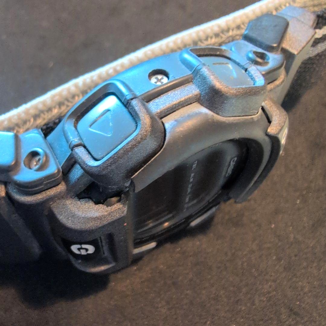 CASIO G-SHOCK DW-003 Digital Watch Black Resin Case Nylon Band Working Mens