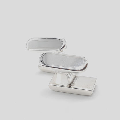 Hans Hansen Denmark Sterling Silver 925 Cufflinks Square Line Mens Jewelry HaH