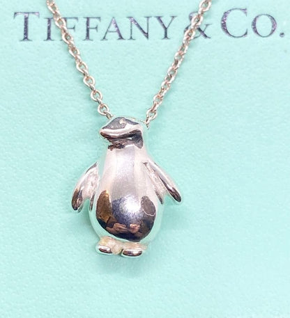 Tiffany & Co Sterling Silver 925 Penguin Charm Pendant Top