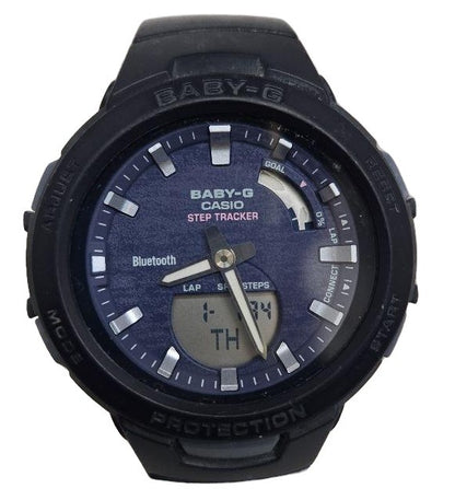 CASIO Baby-G BSA-B100 Step Tracker Bluetooth Watch Navy Blue Dial Resin Working