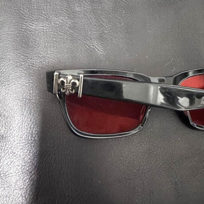 Chrome Hearts Gittin Any Sunglasses Black Frame Red Lens Silver HW Japan Used