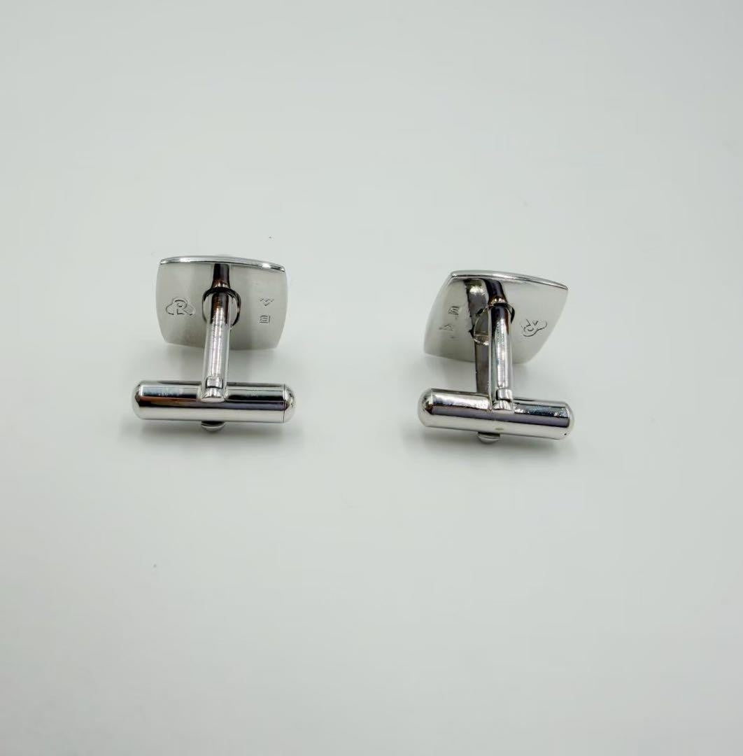 MIKIMOTO Pearl Silver Cufflinks Men Formal Accessories w/ Box Authentic Japan