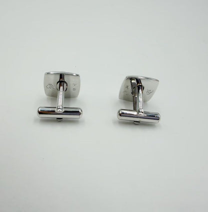 MIKIMOTO Pearl Silver Cufflinks Men Formal Accessories w/ Box Authentic Japan