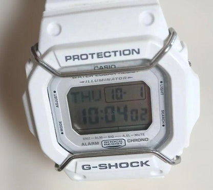CASIO G-SHOCK DW-D5600P Mens Digital Watch White Resin 20BAR Battery Replaced
