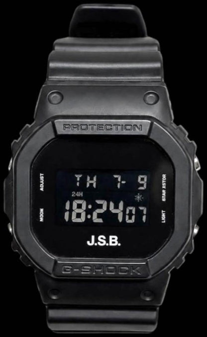 CASIO G-SHOCK x J.S.B. DW-5600VT Collab Digital Watch Black Men Japan Used Great