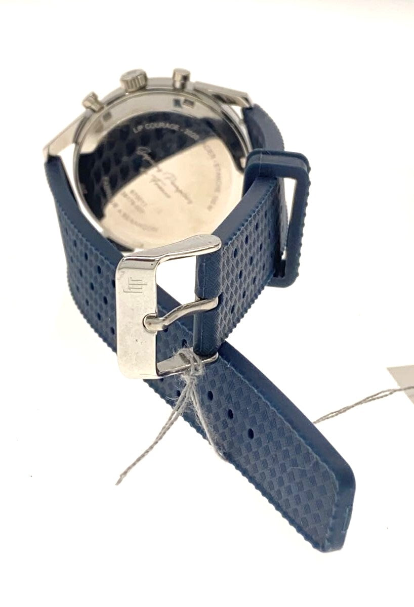LIP Courage ET Devouement 2020 Pompiers Chronograph White Blue Rubber Japan