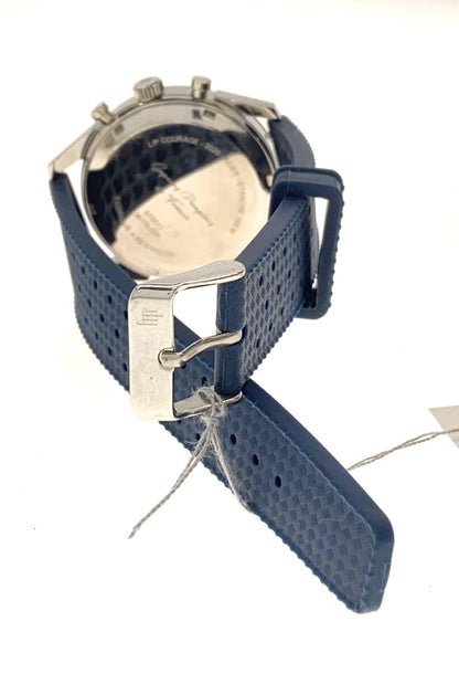 LIP Courage ET Devouement 2020 Pompiers Chronograph White Blue Rubber Japan
