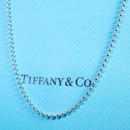 Excellent Tiffany & Co Sterling Silver 925 Long Ball Chain Necklace 88cm 34.6in