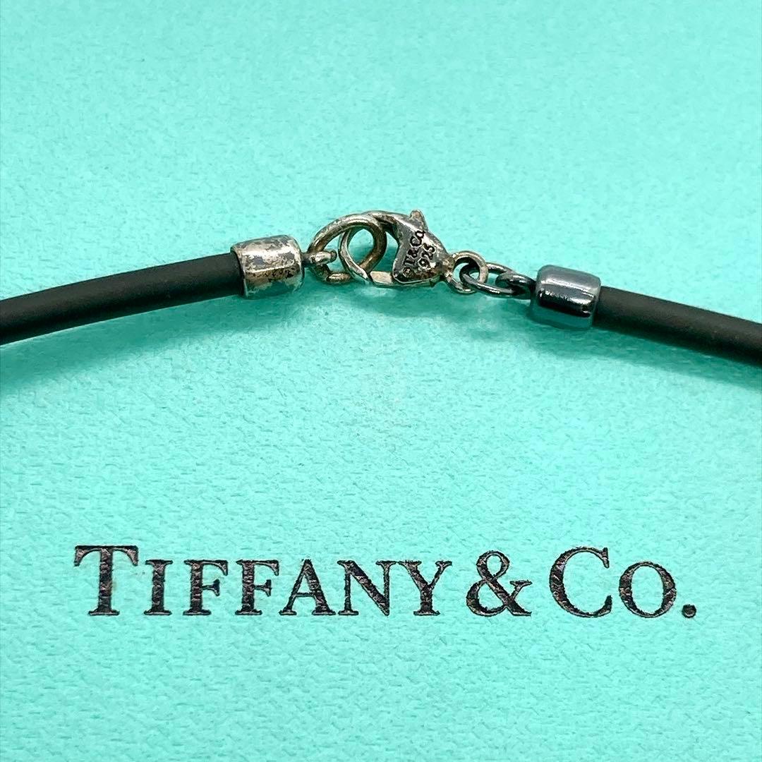 Tiffany & Co Rubber Sterling Silver 925 Necklace 54cm 21in 2.4mm 0.09in