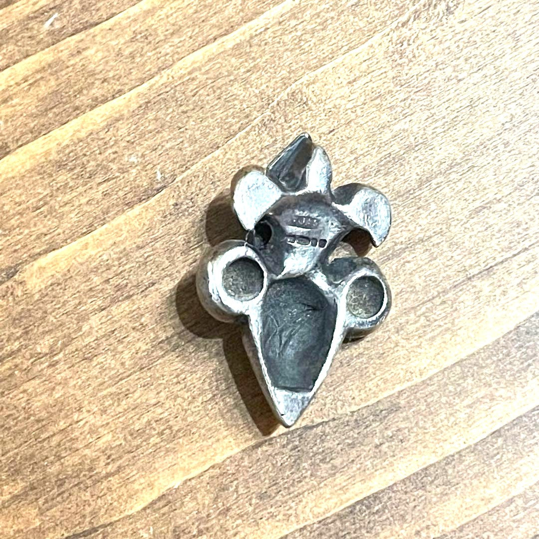 Crazy Pig Designs Fleur de Lis Pendant Top Sterling Silver 925 Model 625 London