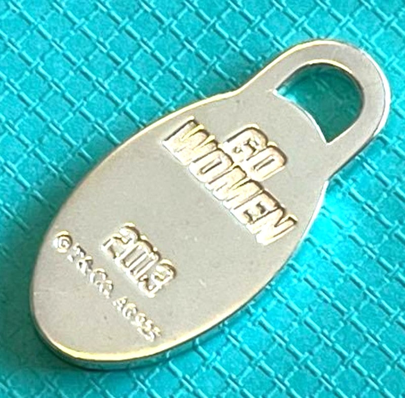 Tiffany & Co 2013 Nagoya Womens Marathon Go Women Finisher Charm Pendant Silver
