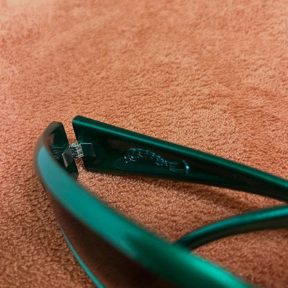 Arnette Catfish Vintage 90s Sunglasses Green Frame Dark Lens Skater Surfer
