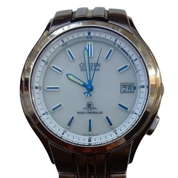 CITIZEN ATTESA ATD53-2613 Eco-Drive Radio Controlled Mens Watch Titanium White
