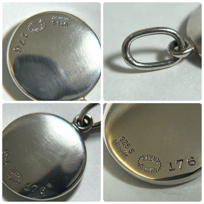 Georg Jensen 176 Baptism Pendant Top Sterling Silver 925 Denmark 0.6x0.6in