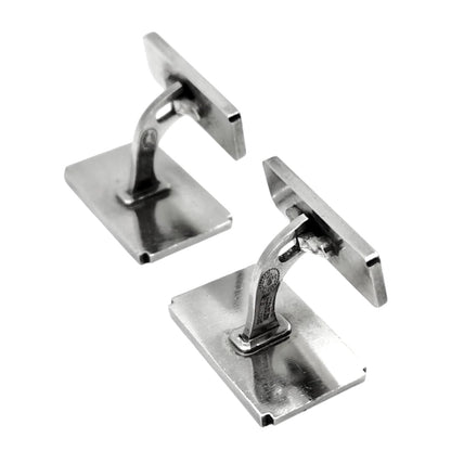 Georg Jensen Cufflinks Sterling Silver 925 Rectangle Swirl Design Mens Denmark