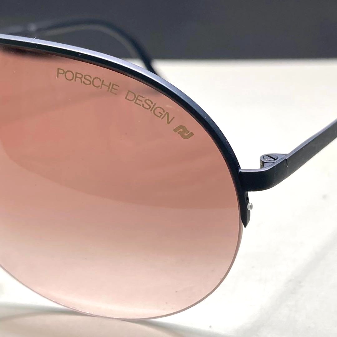 PORSCHE DESIGN by CARRERA 5628 Folding Sunglasses Black Teardrop Vintage Austria