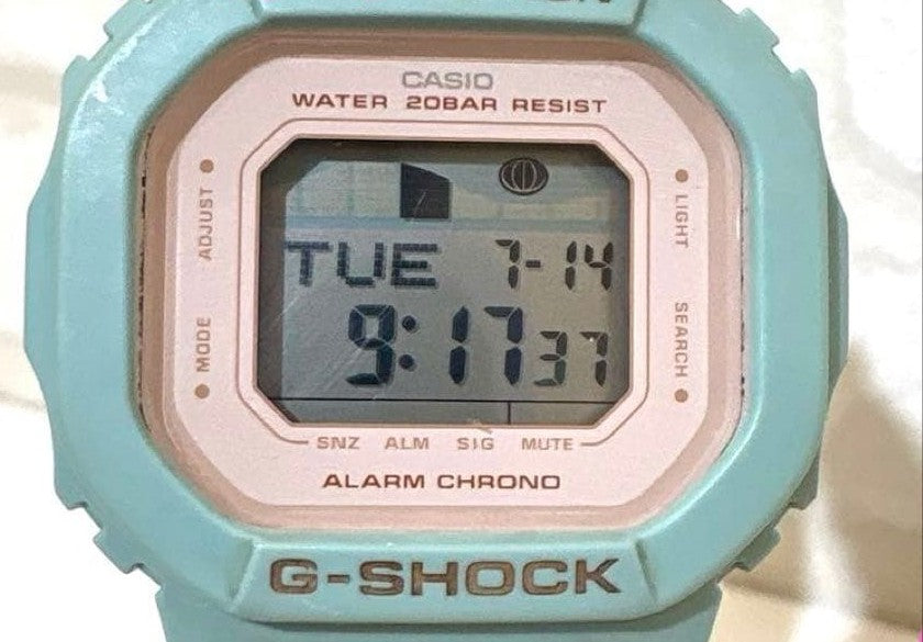 CASIO G-SHOCK GLX-S5600-3JF G-LIDE Digital Watch Pale Green Resin Mint Unisex