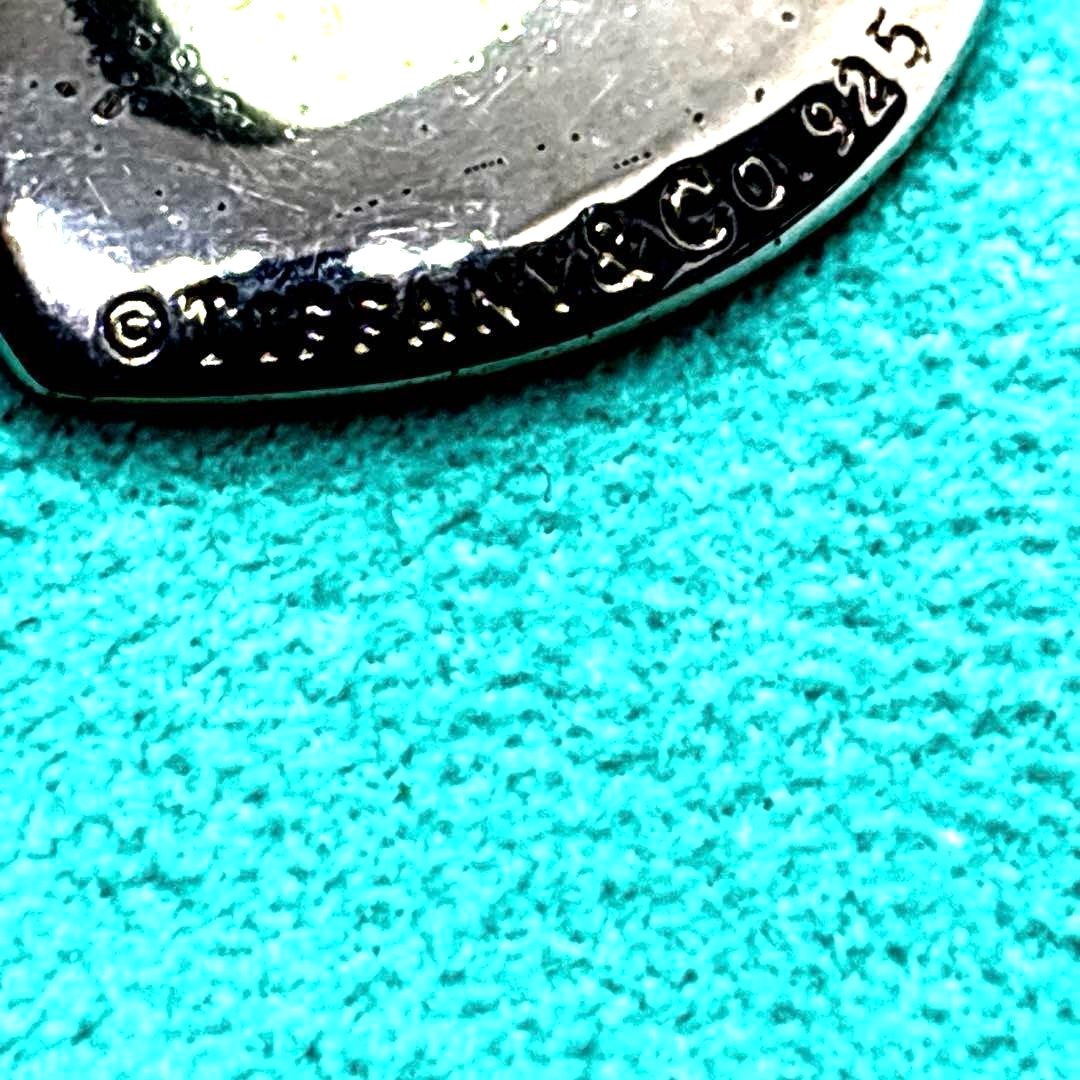 Tiffany & Co. Open Heart Pendant Necklace Sterling Silver 925 Chain 16mm