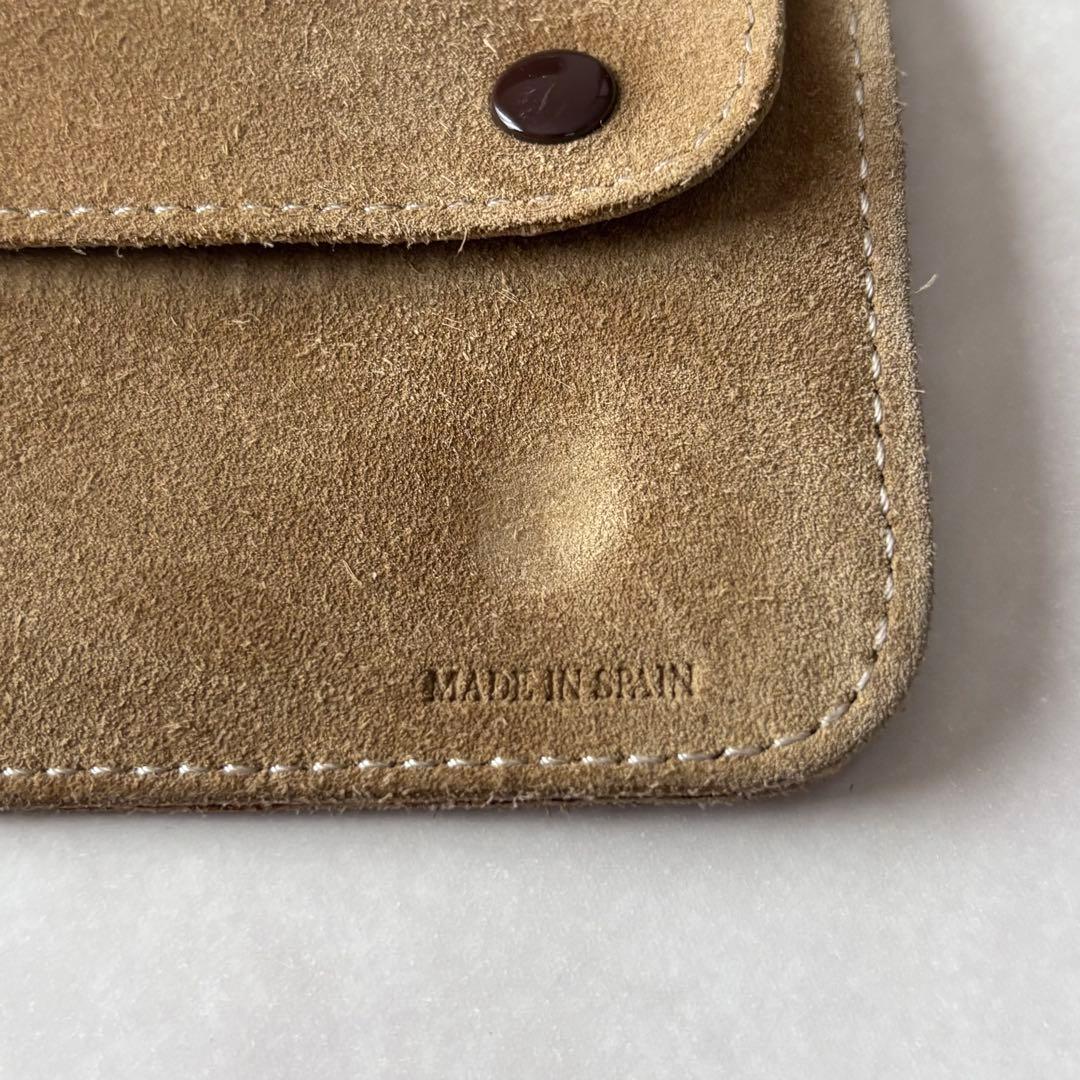 Loewe Anagram Suede Accessory Pouch Engraved Ring Travel Jewelry Pouch