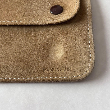 Loewe Anagram Suede Accessory Pouch Engraved Ring Travel Jewelry Pouch