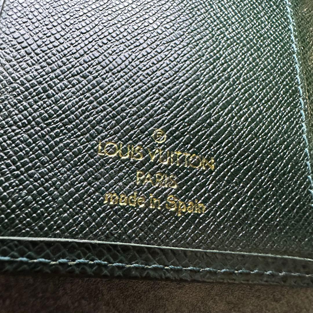 Authentic LOUIS VUITTON Taiga Agenda PM  Day Planner Cover Epicea CA0969