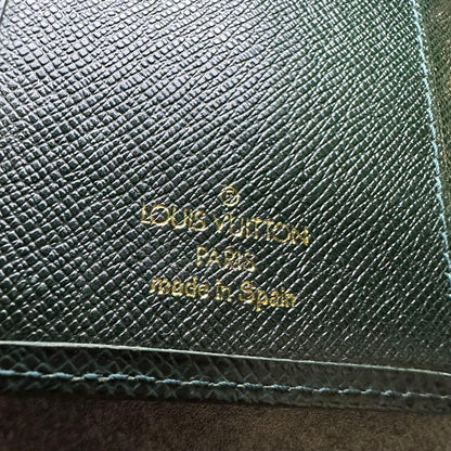 Authentic LOUIS VUITTON Taiga Agenda PM  Day Planner Cover Epicea CA0969