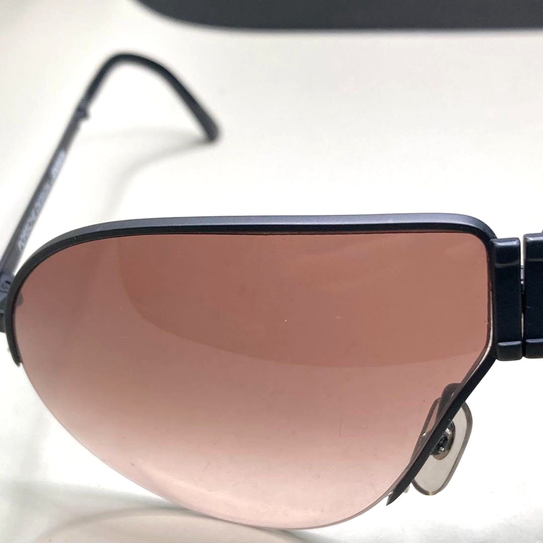 PORSCHE DESIGN by CARRERA 5628 Folding Sunglasses Black Teardrop Vintage Austria