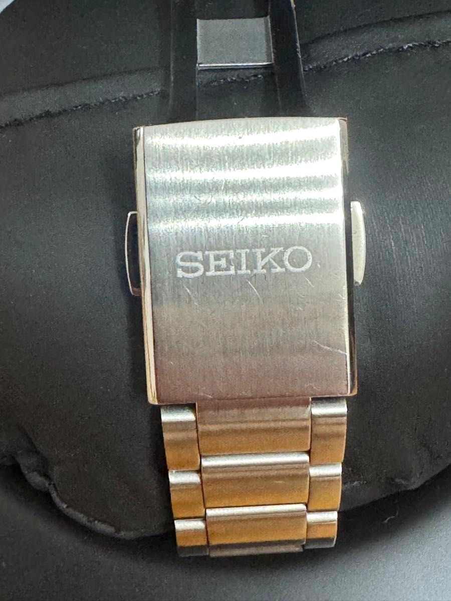 Seiko Astron SBXC049 5X53 GPS Solar Watch Blue Dial Gold Indices Made Japan Used