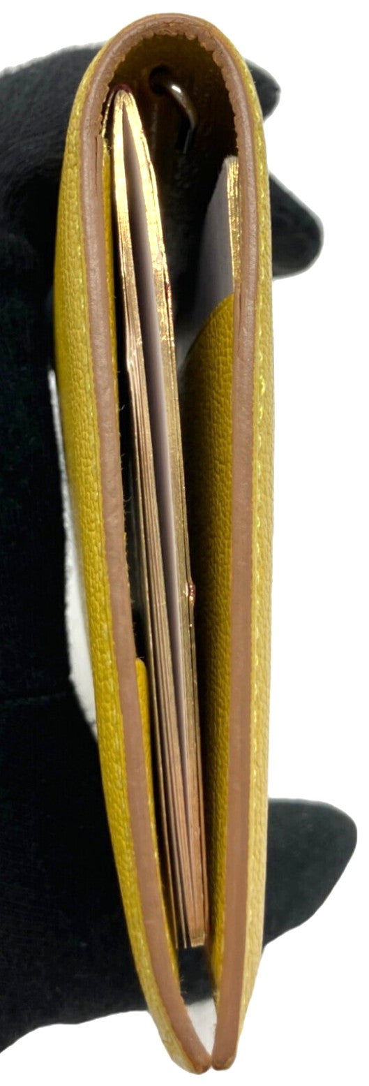 HERMES Agenda GM Cover Yellow Leather Planner Notebook Holder Authentic France