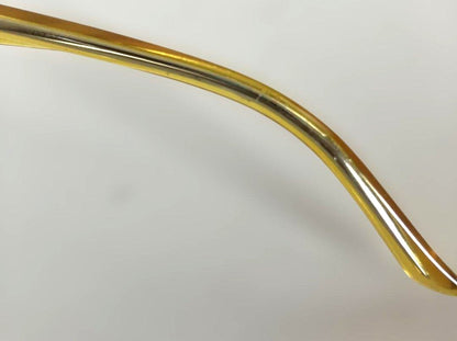 ARNETTE Mantis Vintage Sunglasses Yellow Clear Frame Blue Lens Cat Eye Italy