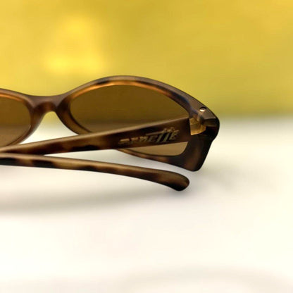 Arnette Sunglasses Pattern Frame Brown Lens Womens Eyewear Italy Used
