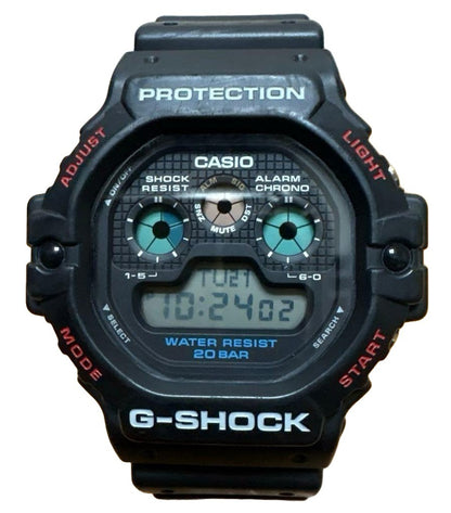CASIO G-SHOCK DW-5900 Digital Watch Black Resin Case New Battery Working Mens