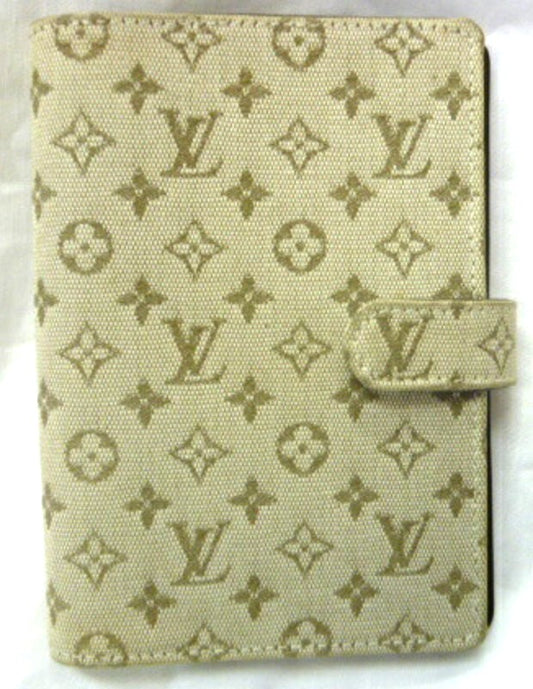 Louis Vuitton Agenda PM Mini Monogram Notebook Cover Cream Khaki 3.9x5.5in Spain