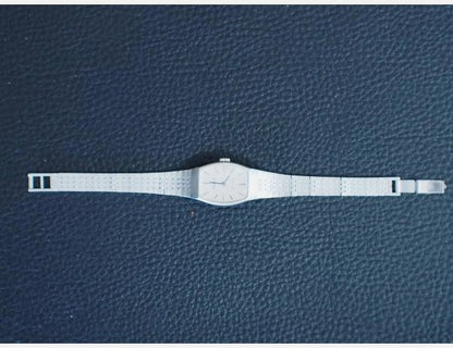TISSOT Stylist Vintage Hand-Winding Bracelet Watch Silver SS Ladies Swiss Made