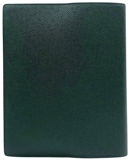 Louis Vuitton Agenda Bureau Desk Diary Cover Taiga Leather Epicea Dark Green