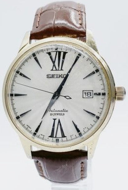 Seiko Presage SARB065 Cocktail Time Automatic White Dial Men Watch 6R15 Japan