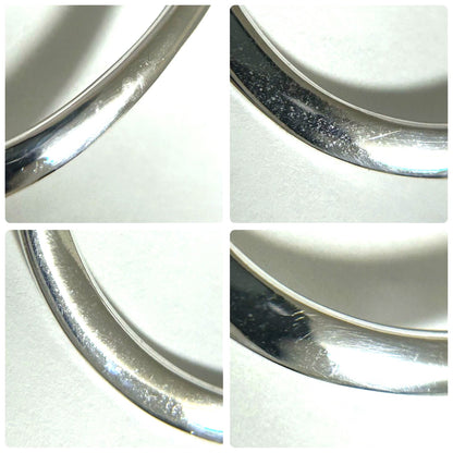 CHANEL Vintage Large Hoop Earrings Silver 925 Sterling Silver Rare Authentic