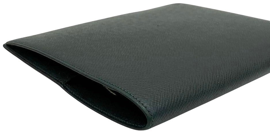 Louis Vuitton Agenda Bureau Desk Diary Cover Taiga Leather Epicea Dark Green