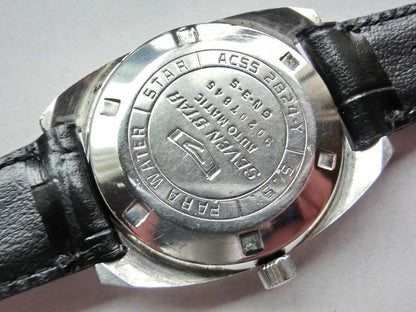 Citizen Seven Star Deluxe 21 Jewels Mens Auto Watch Gray Dial Day Date Vintage