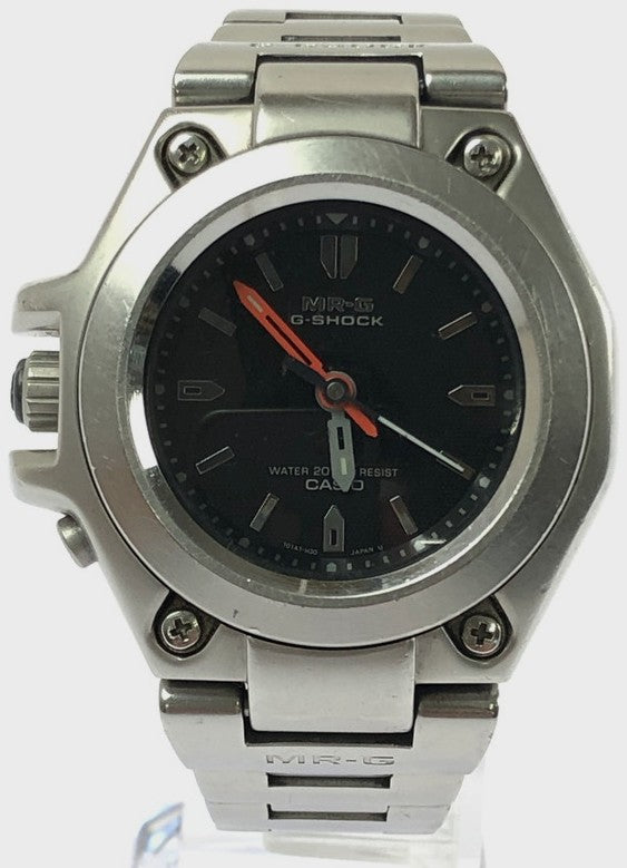 Casio G-Shock MR-G MRG-120-1A Analog Quartz Watch Silver Stainless Steel 37mm