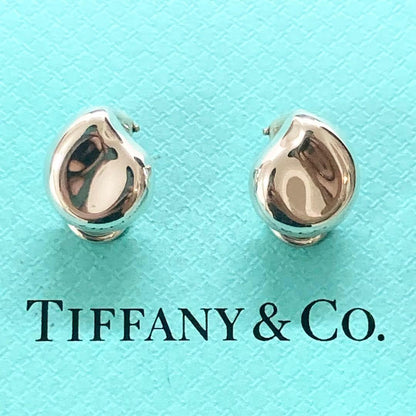 Excellent Tiffany & Co Sterling Silver 925 Nugget Earrings Elsa Peretti