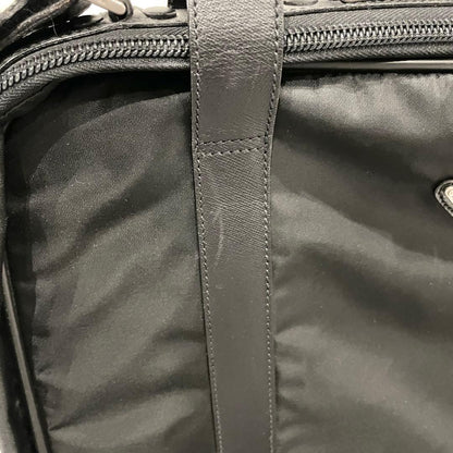 PRADA Nylon Saffiano Briefcase Business Bag Black Triangle Logo 2way Shoulder
