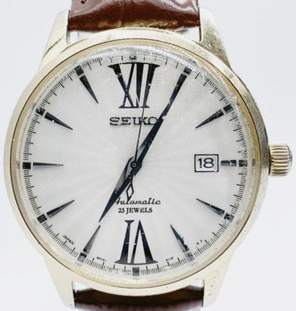 Seiko Presage SARB065 Cocktail Time Automatic White Dial Men Watch 6R15 Japan